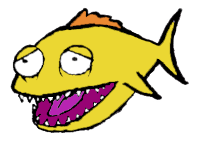 Yellow fish cartoon